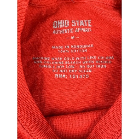 Men's M Red OSU Ohio State Buckeyes T~shirt Authentic Ohio State Apparel. - Picture 6 of 16